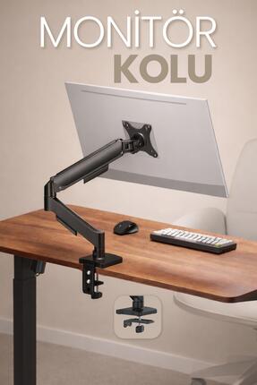 Venenon Tek Kollu Monitör Kolu VESA Uyumlu Hareket Ayarlanabilir Monitör Stan...