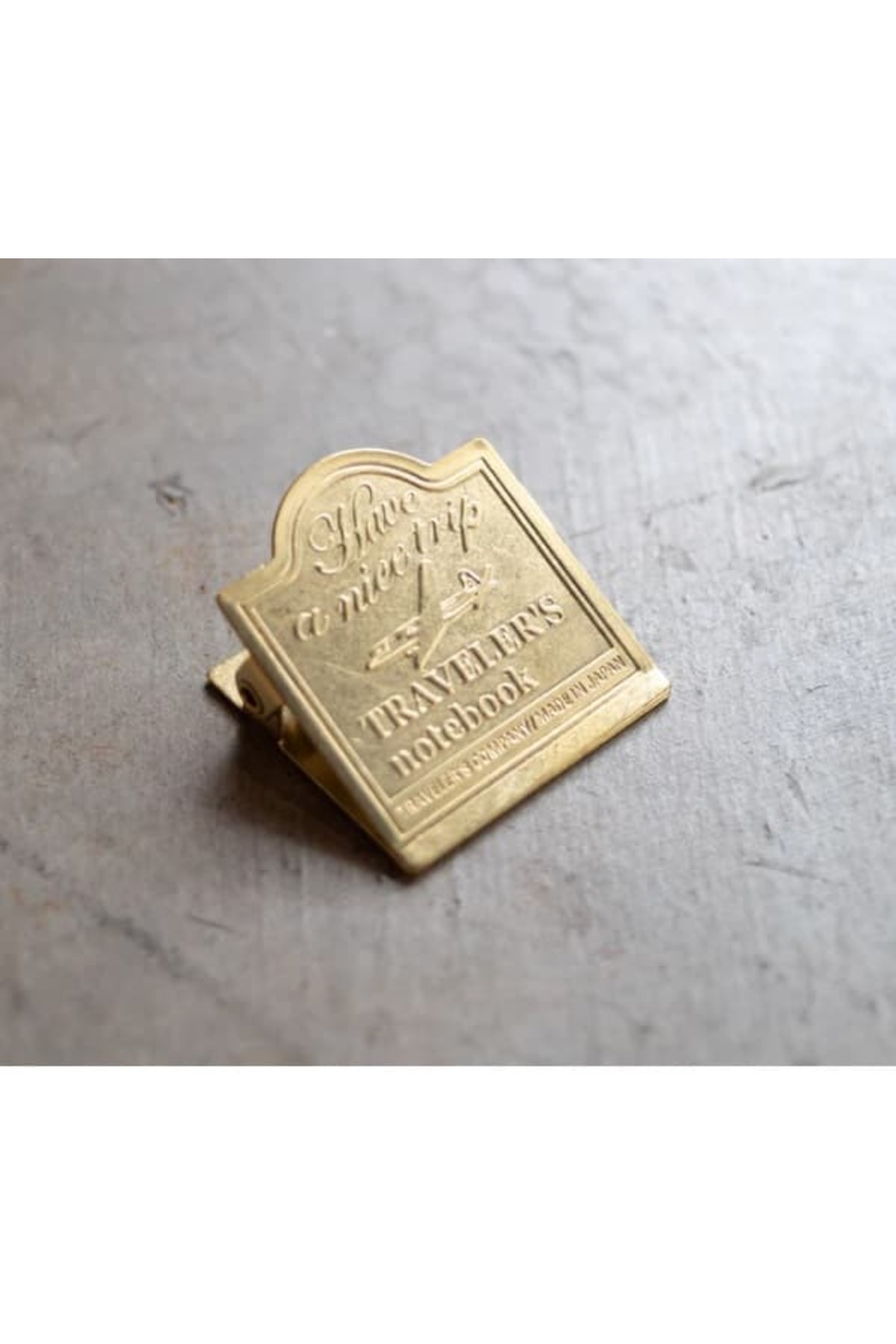TRAVELERS Traveler's Company Notebook Clips - Pirinç Klips Uçak