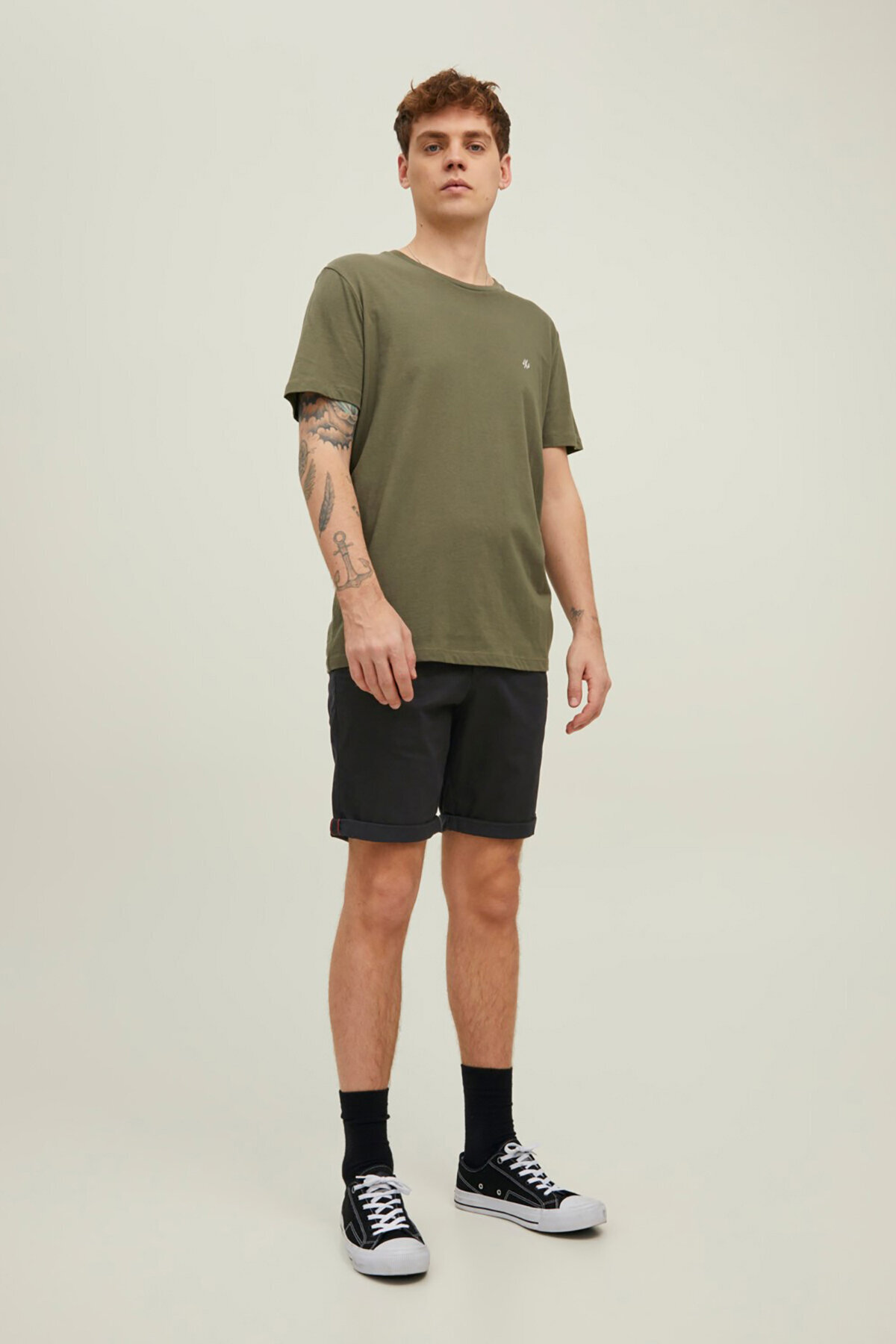 شلوارک مردانه جک اند جونز مشکی کد ۱۲۱۶۵۶۰۴ جک اند جونز شورت ورزشی Jack & Jones