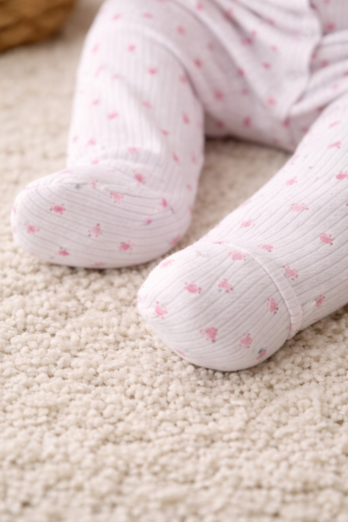 Vivolas %100 Pamuk Patikli Bebek Tulum Seti – Erkek & Kız Yumuşak Penye, Yenidoğan Uyku Tulumu (3’lü) fotoğrafı 6 (önizleme)