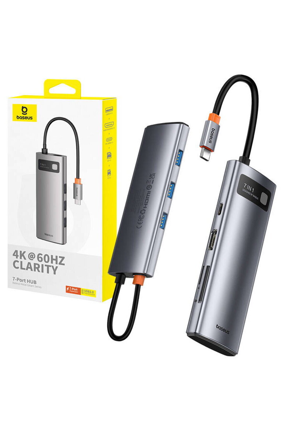 Baseus hub adaptör port detayları ve bağlantı seçenekleri