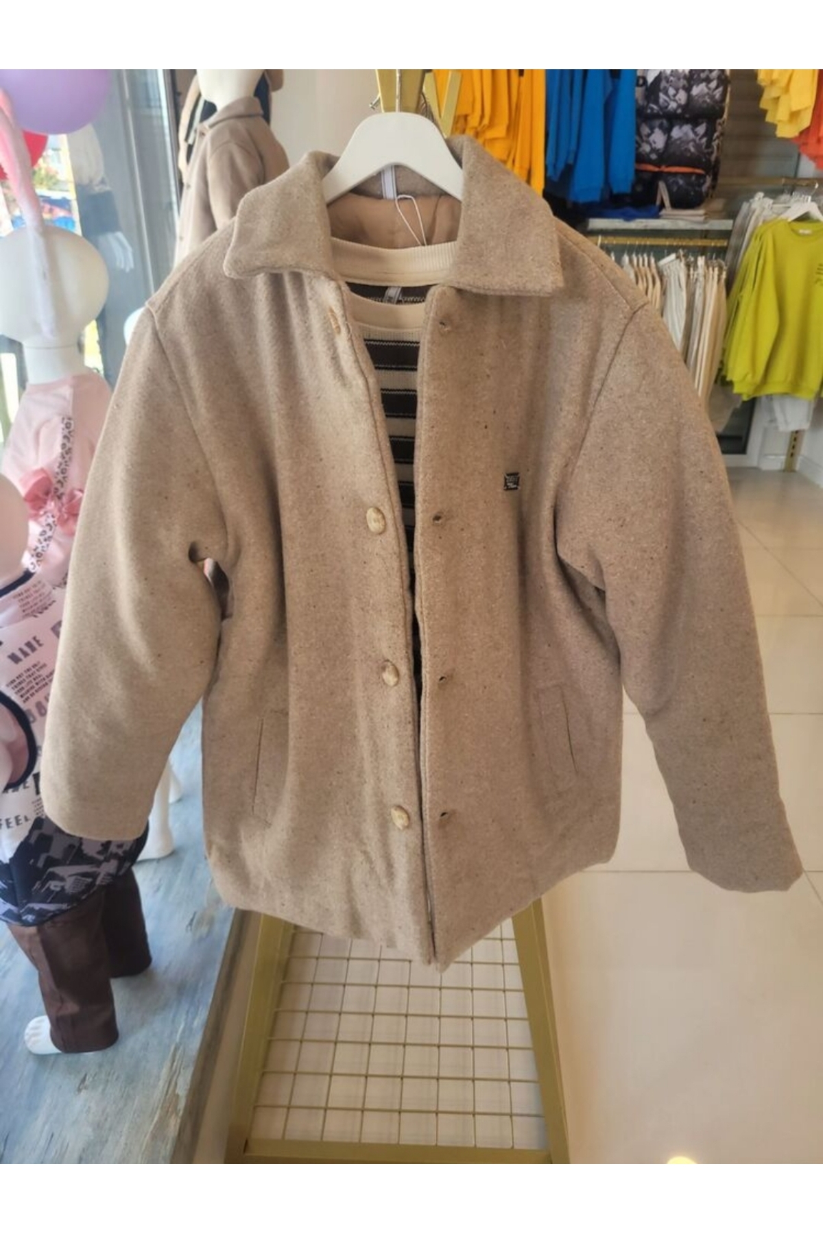 Nanica Kids 9-14 Yaş Kaşe Kaban fotoğrafı 2 (önizleme)