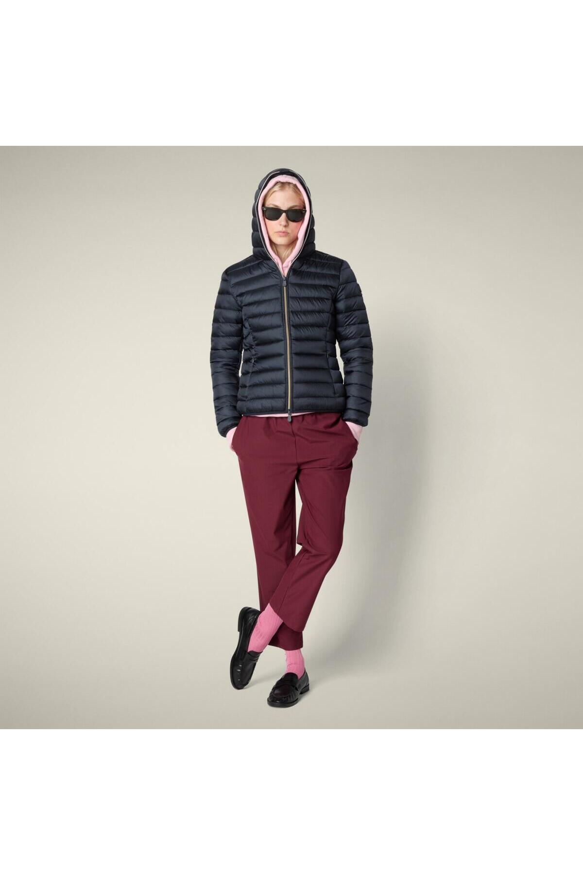Women's Hooded Inflatable Coat Dark Navy - Alexis