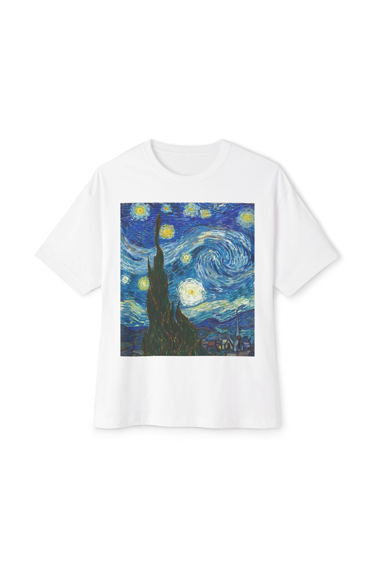 FALAVİ  Van Gogh Yıldızlı Gece Tişört - Görsel 2