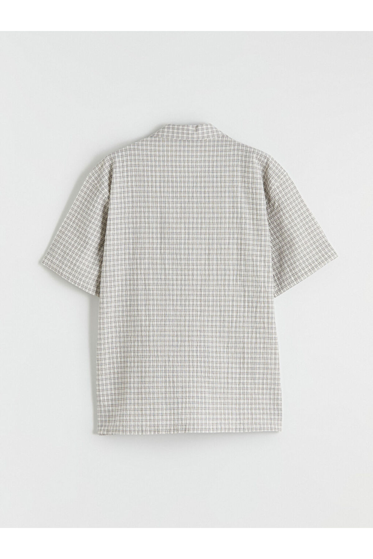 LC Waikiki LCW Kids Ekru Ekose Kısa Kollu Erkek Çocuk Gömlek fotoğrafı 3 (önizleme)