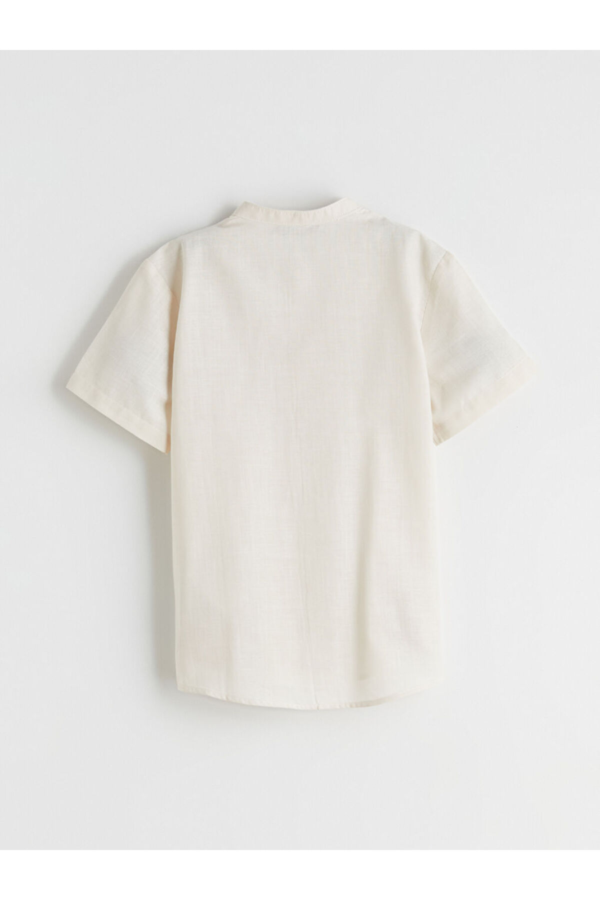 LC Waikiki Bej Hakim Yaka Kısa Kollu Erkek Çocuk Gömlek fotoğrafı 3 (önizleme)