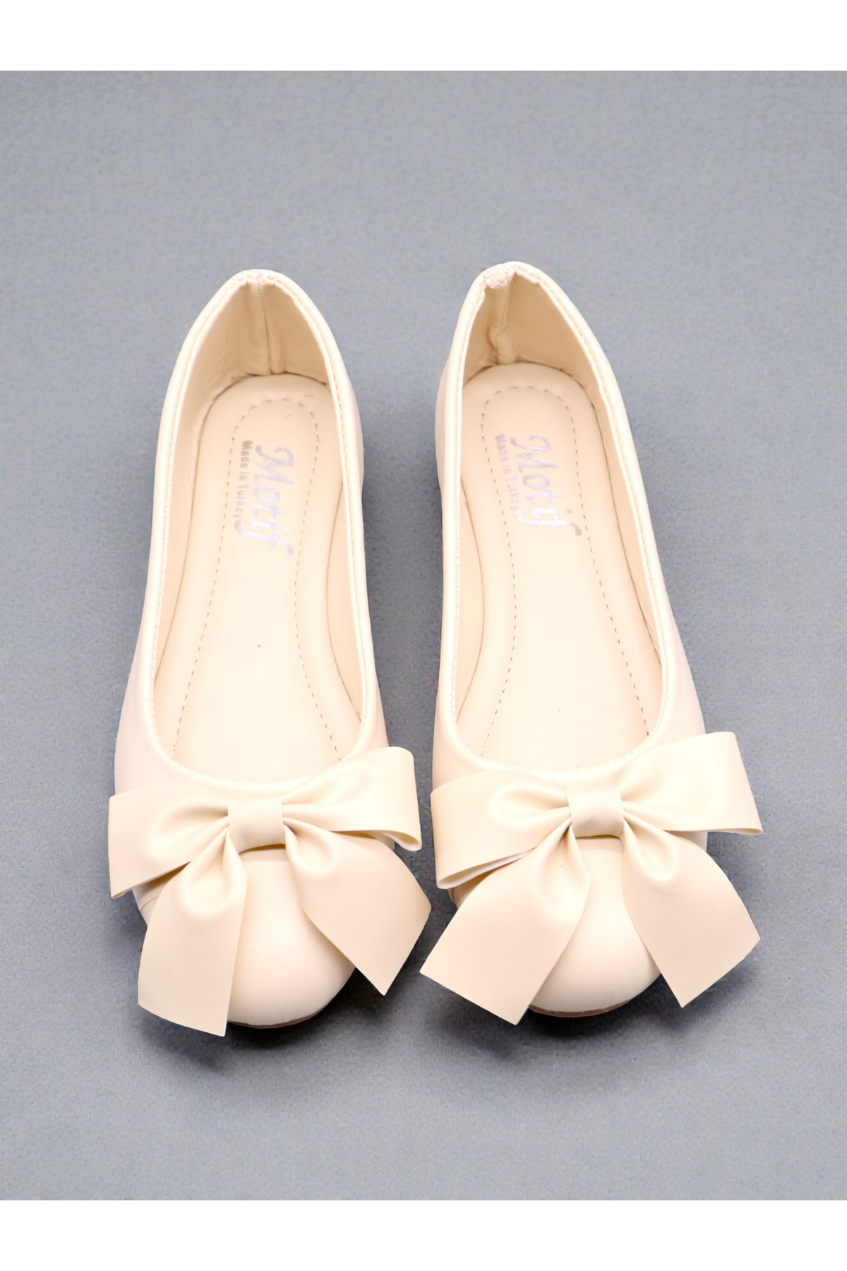 HFKY  Yuvarlak Burun Kurdele Detaylı Babet - Görsel 2