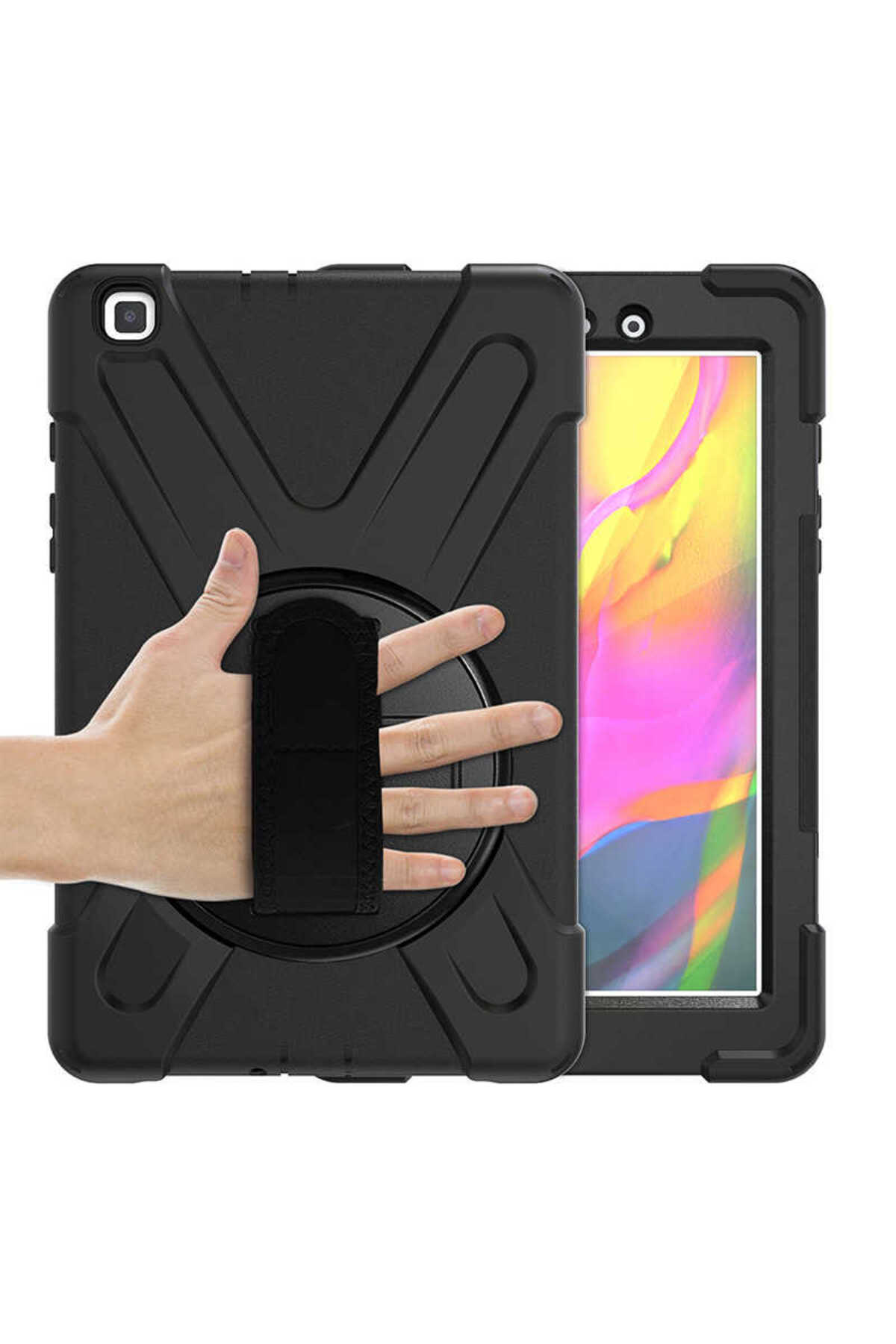 Galaxy Tab A 8.0 (2019) T290 NXAR Defender Tablet Silikon - Siyah