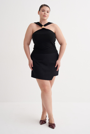 Myline Metal Toka Detaylı Halter Top