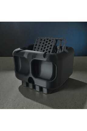 3D Layshop Kuru Kafa Tasarım Küllük + 3 Adet Yedek Izgara Hediyeli - Kırılmaz...