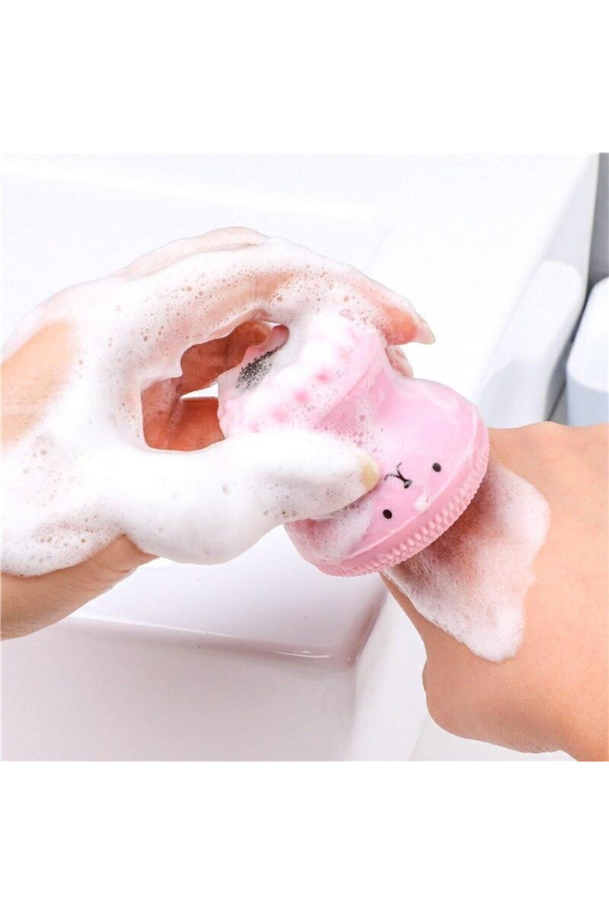 Peeling Etkilii Mini El Yüz Cilt Temizleme Fırçası Silikon Temizlenmeesi Kolay Siyah Nokta Giderici — 73169865846300 — تصویر 5 از 5