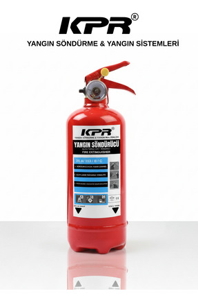 KPR YANGIN ARAÇ İÇİN 1 KG KURU KİMYEVİ TOZLU YANGIN SÖNDÜRÜCÜ