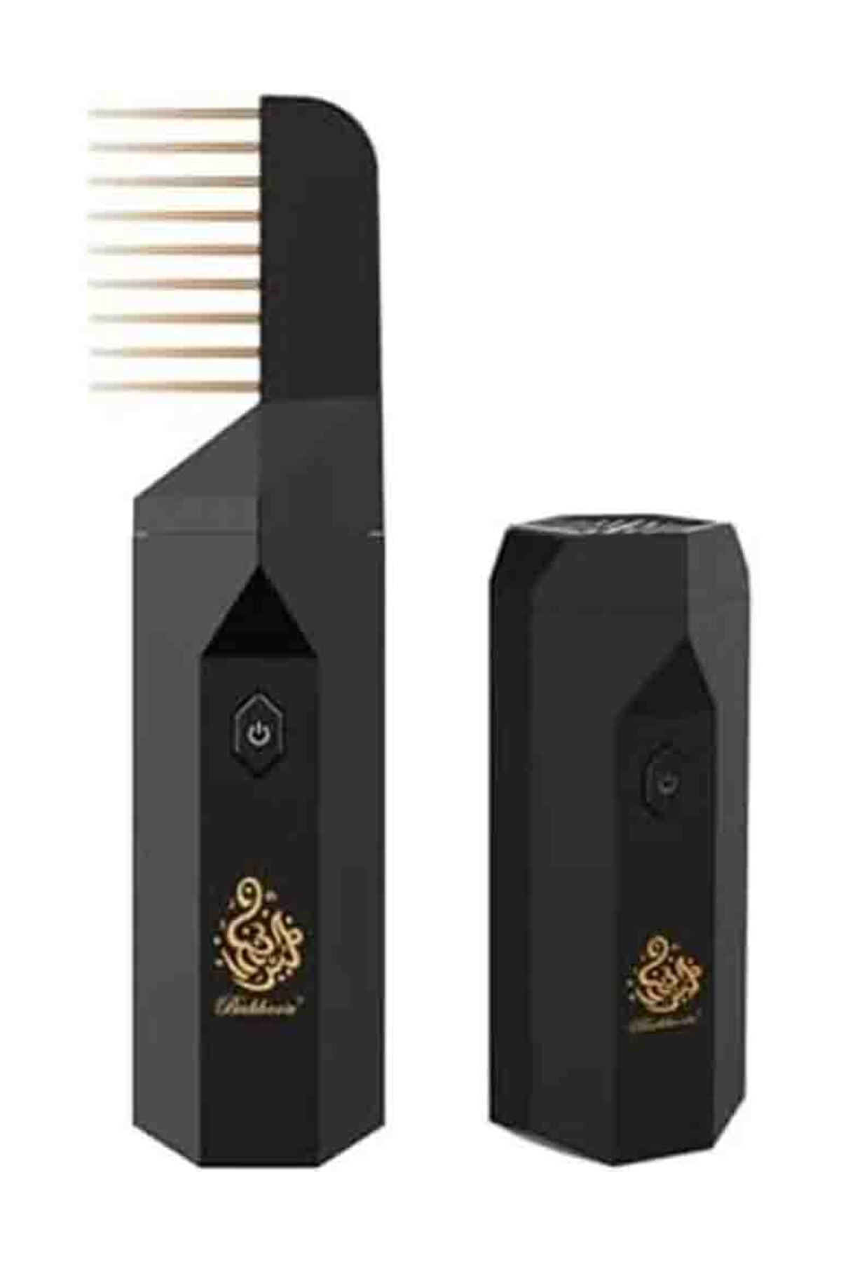 مبخرة شعر كهربائية محمولة مع منفذ USB - أسود