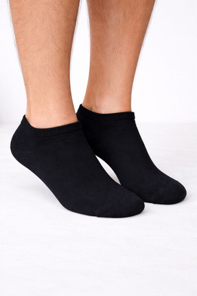 AKIN LİFE 10'lu Siyah Unisex Patik Çorap