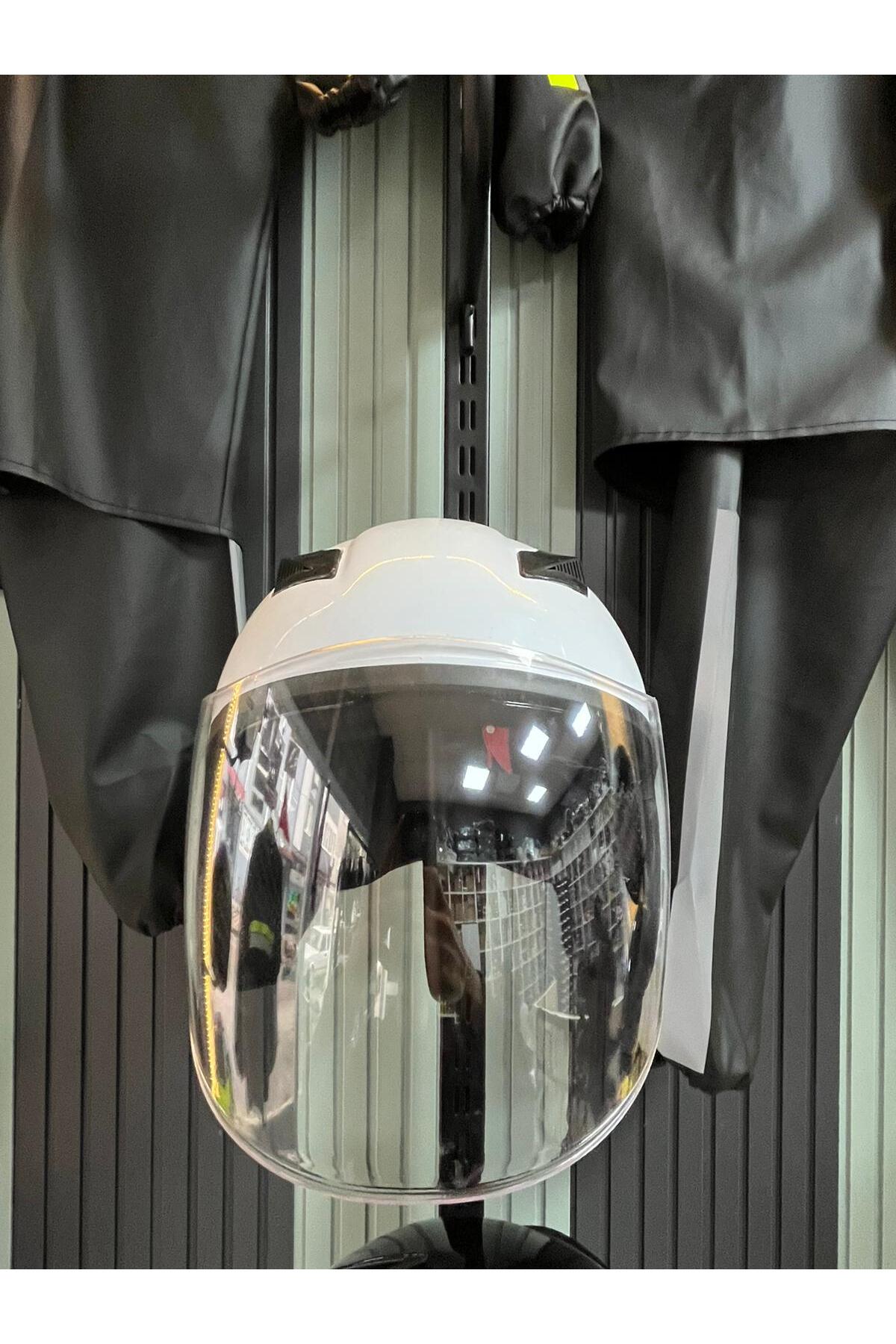 UTC R-111 NOS 2台 NXO Çift Vizörlü Çenesi Açık Yarım Kask - Fiyatı, Yorumları