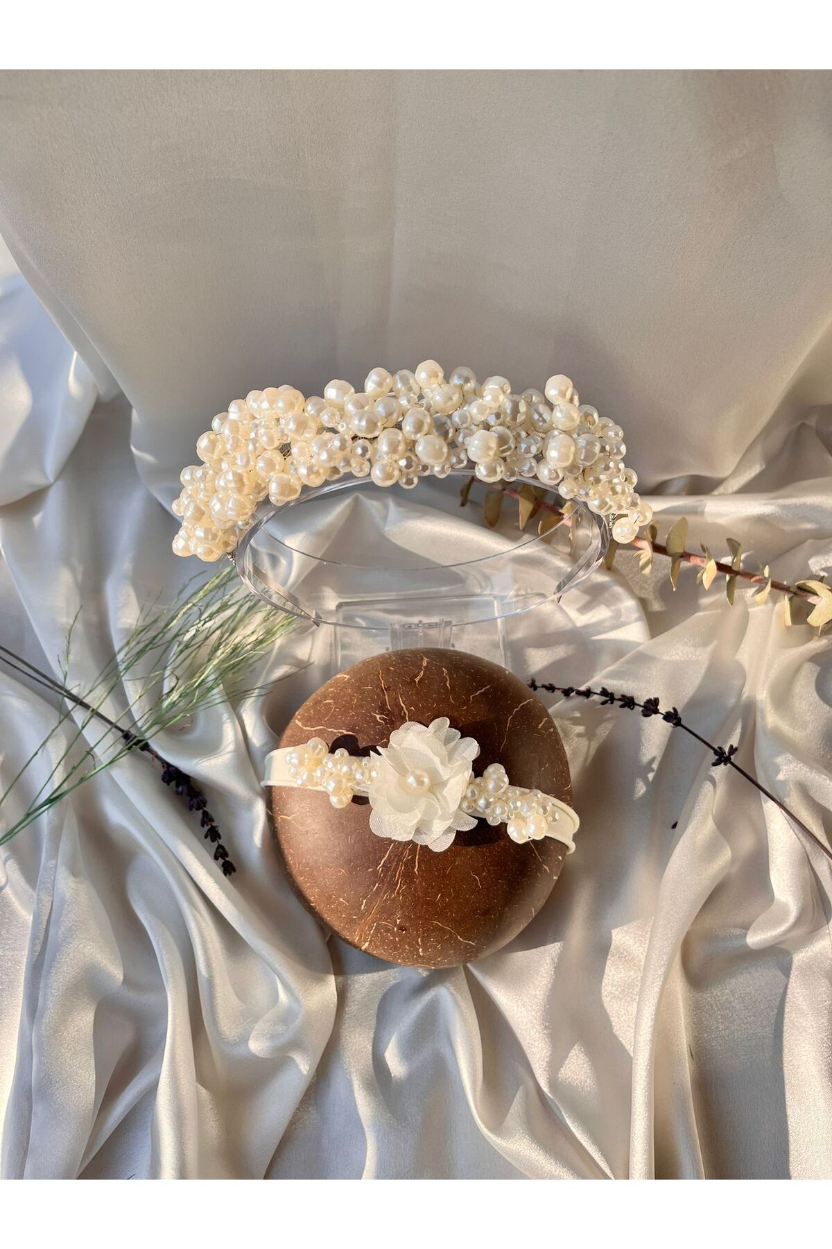 Miniko Butik El Yapımı Anne ve Bebek Yenidoğan Seti, Kız Bebek ve Anne Tacı Lohusa Seti fotoğrafı 3 (önizleme)