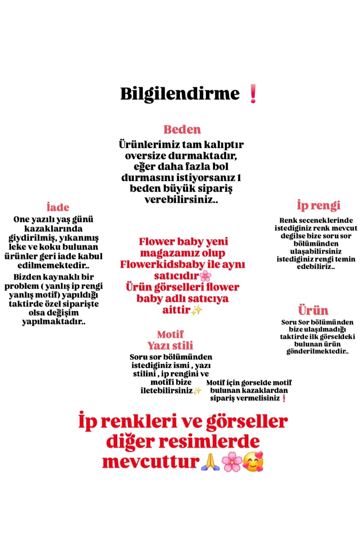 FLOWER BABY kişiye özel isim yazılı motif işlemeli özel gün bebek çocuk selanik overisze kazak fotoğrafı 6 (önizleme)