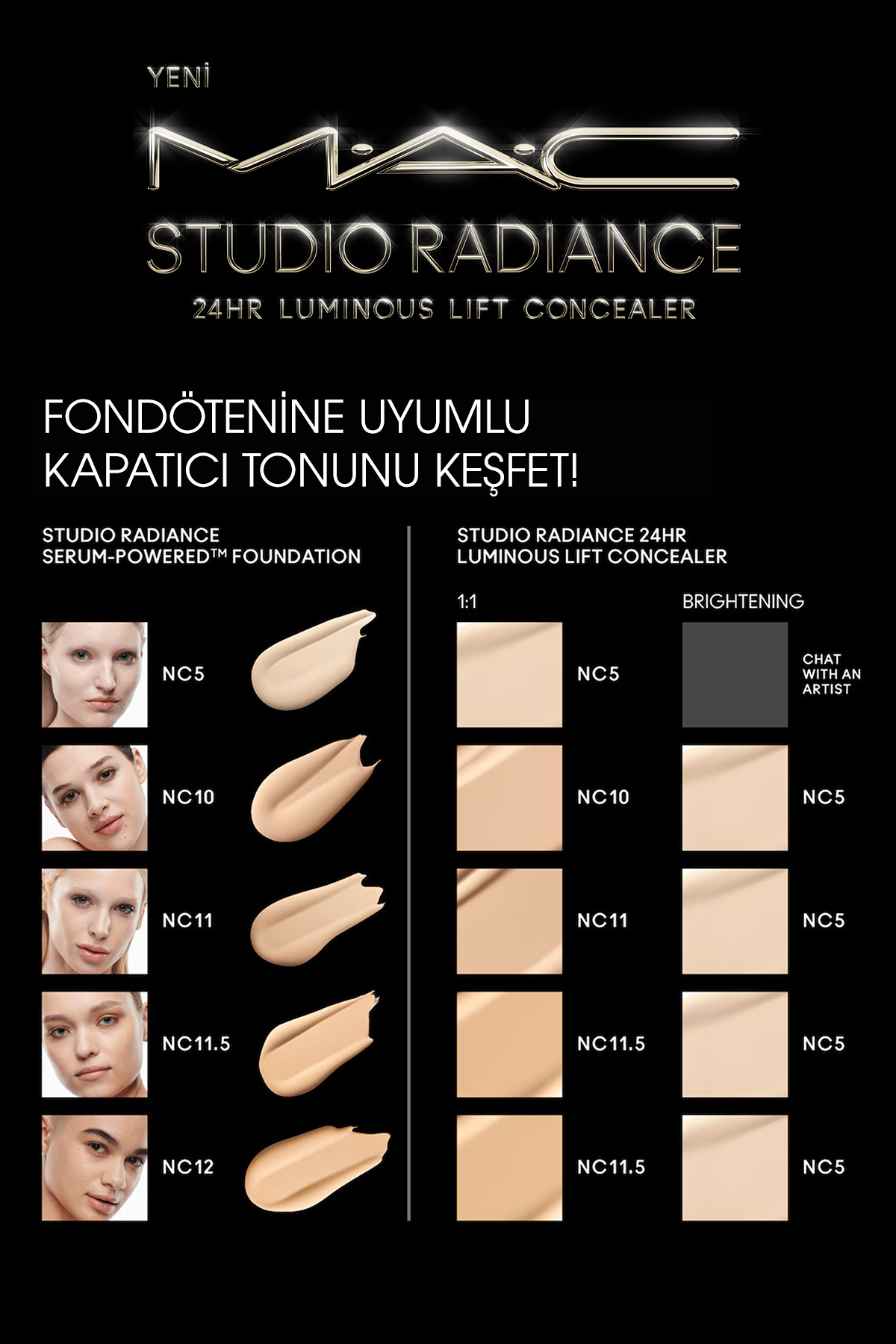 کانسیلر لیفت 24 ساعته Luminous Lift Studio Radiance - کانسیلر سرم با محتوای مراقبت از پوست 11 میلی لیتر - NC10 7