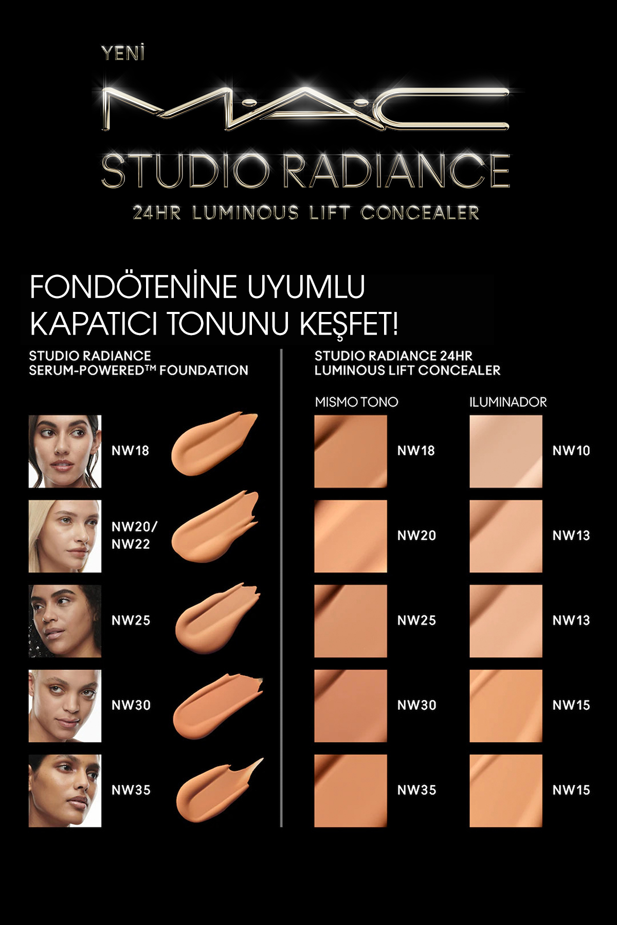 کانسیلر 24hr Luminous Lift Studio Radiance - Skin Care Serum Concealer 11 ml - NW20 — قهوه‌ای 128597 — تصویر 7 از 7