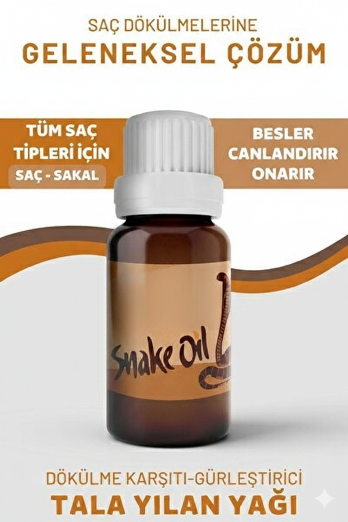 Yılan Yağı Snake Oil 20 ml Saç Dökülmelerine Karşı — snakeoilx1 — تصویر 2 از 2