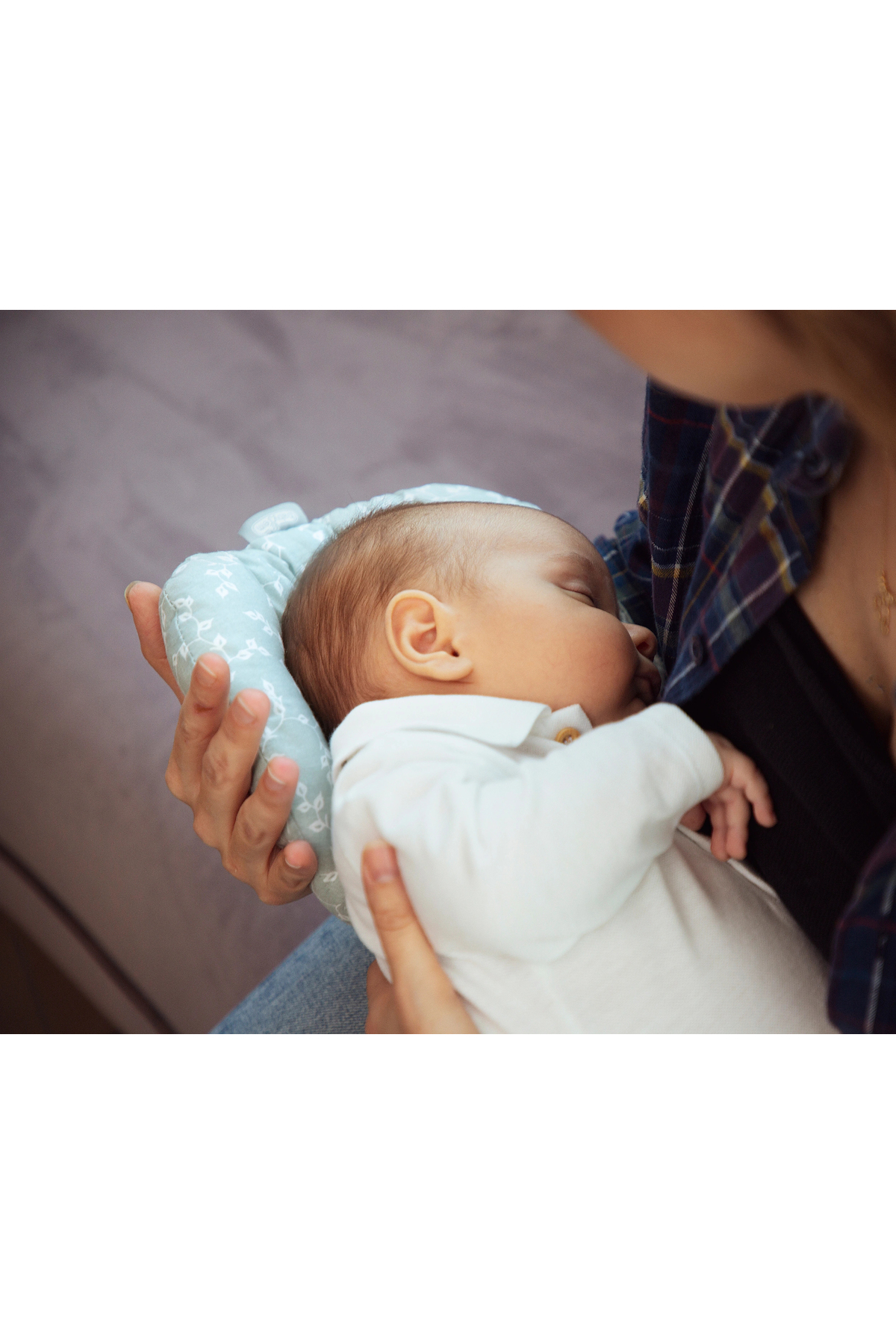 Babyjem Emzirme Yastığı Mint Çiçek fotoğrafı 2 (önizleme)