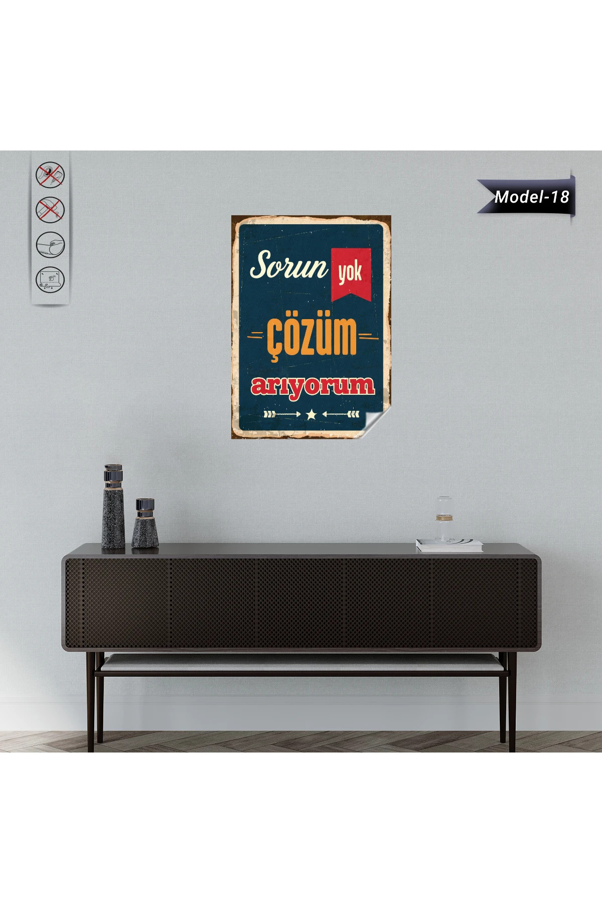 ポスター RT-226174 Akıllı Kağıt Statik Tutunma Özellikli Tablo - Poster Mizah (Model