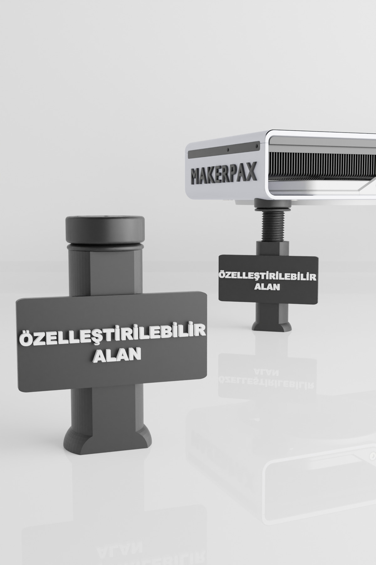 Customizable CUSTOM Adjustable Display Card Holder - Display Card Support Bracket