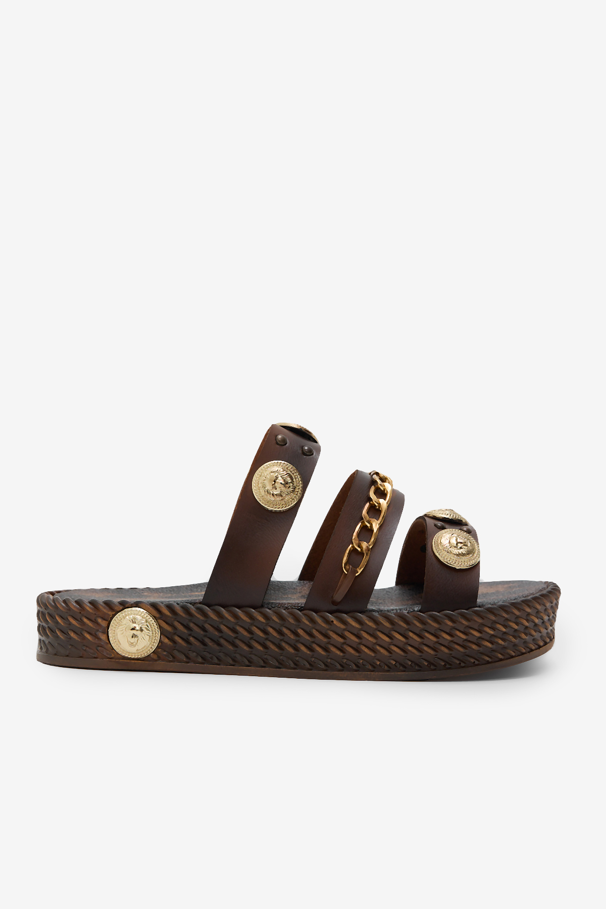 Tonny Black  Kadın Taba Poli Taban Aksesuar Detaylı Terlik - Görsel 4