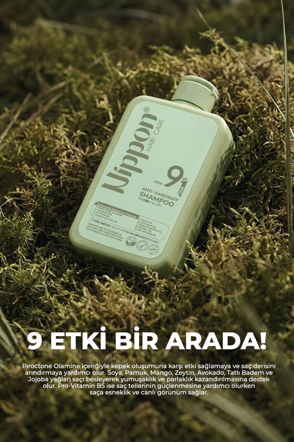 Kepek Karşıtı 9’u 1 Arada Saç Derisini Arındıran,Esneklik,Parlaklık Veren Besleyici Şampuan 400 ml — T8680923360195 — تصویر 4 از 6