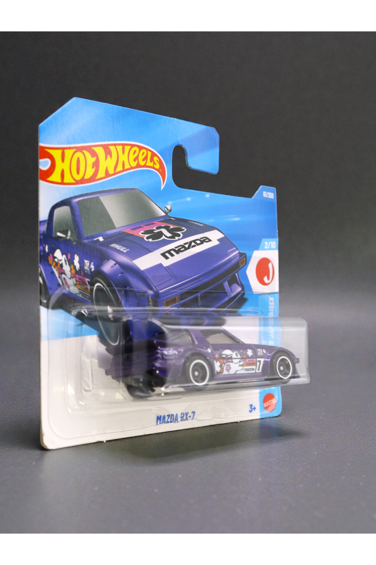 HOT WHEELS Mazda RX-7 - Mor (1/64) JJJ29 fotoğrafı 3 (önizleme)