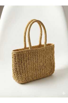 birfilizgibi Başak Model Hasır Omuz Çantası