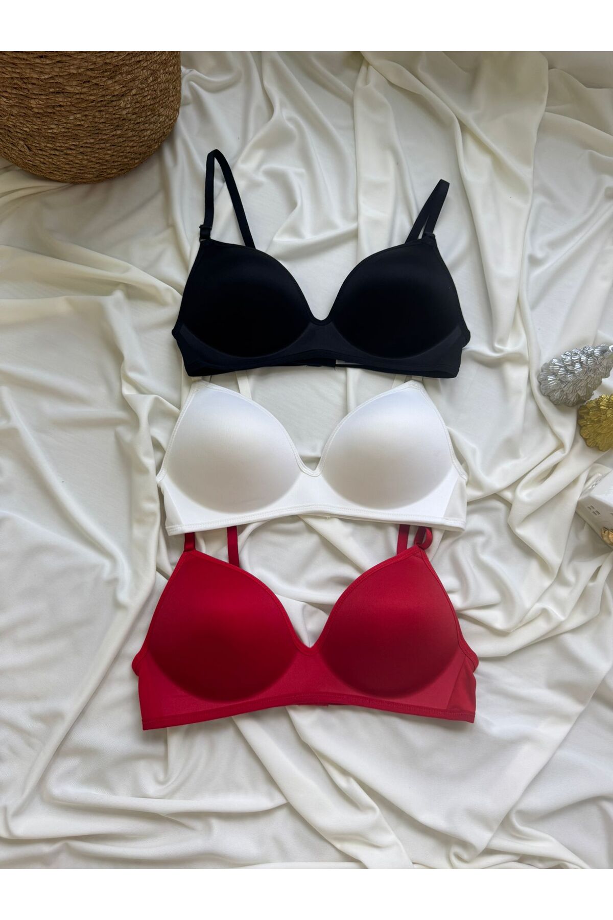 LALA İÇGİYİM Ženski {PODSTAVLJENI] Bez žice Oblikuje figuru 3-dijelni set gru...