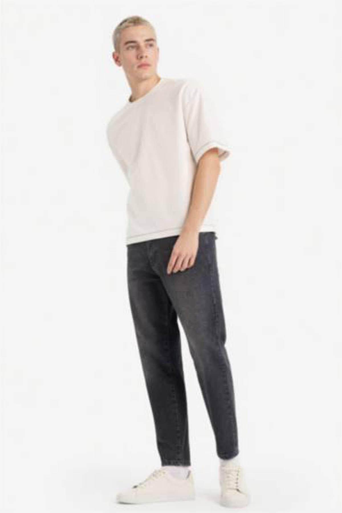 DeFacto %100 Pamuk 90's Slim Fit Jean Pantolon F8999AX26SP görsel 2