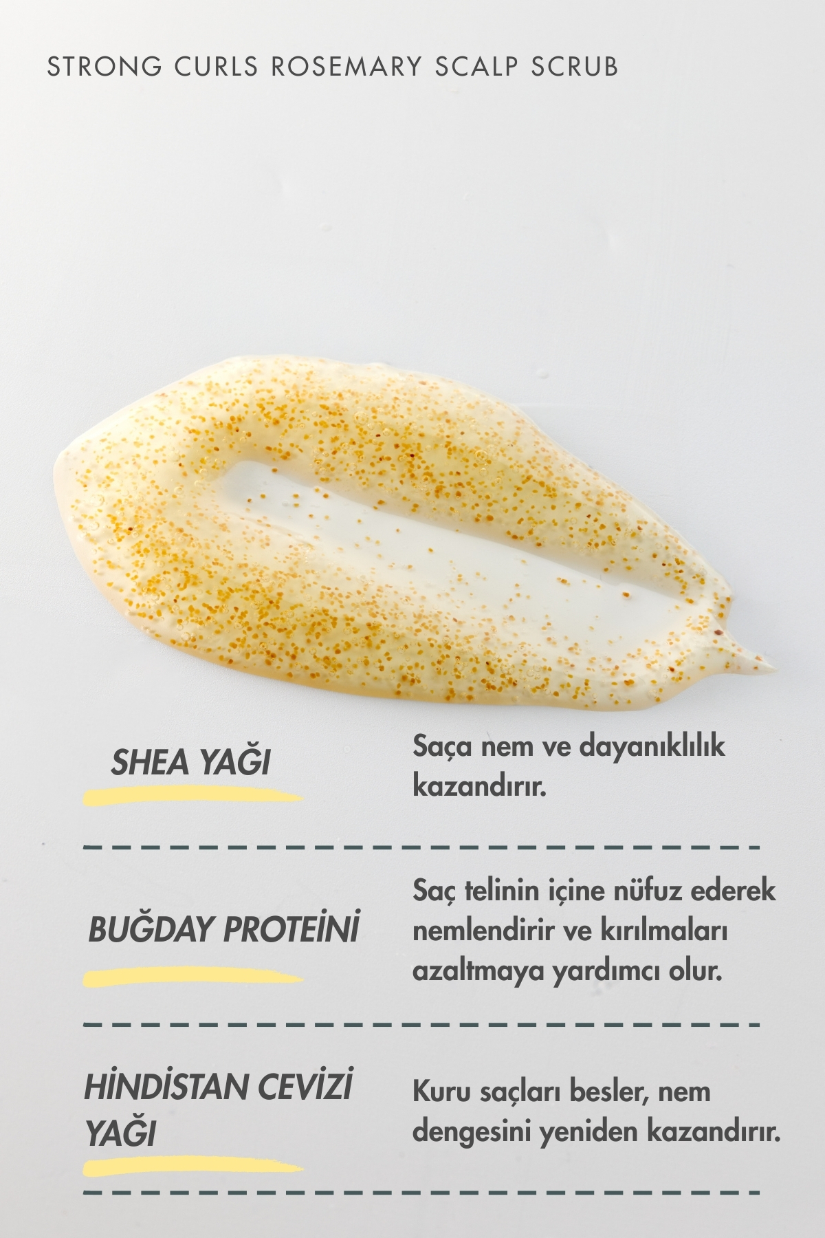 Strong Curls - Biberiye Özlü Saç Derisi Arındırıcı Peeling — U269 — تصویر 4 از 5