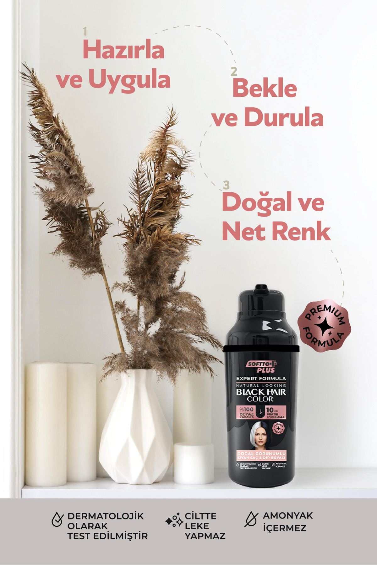 Expert Woman Black Hair Color / Siyah / Kadınlara Özel Yeni Formül / Doğal Görünüm - Ürün görseli