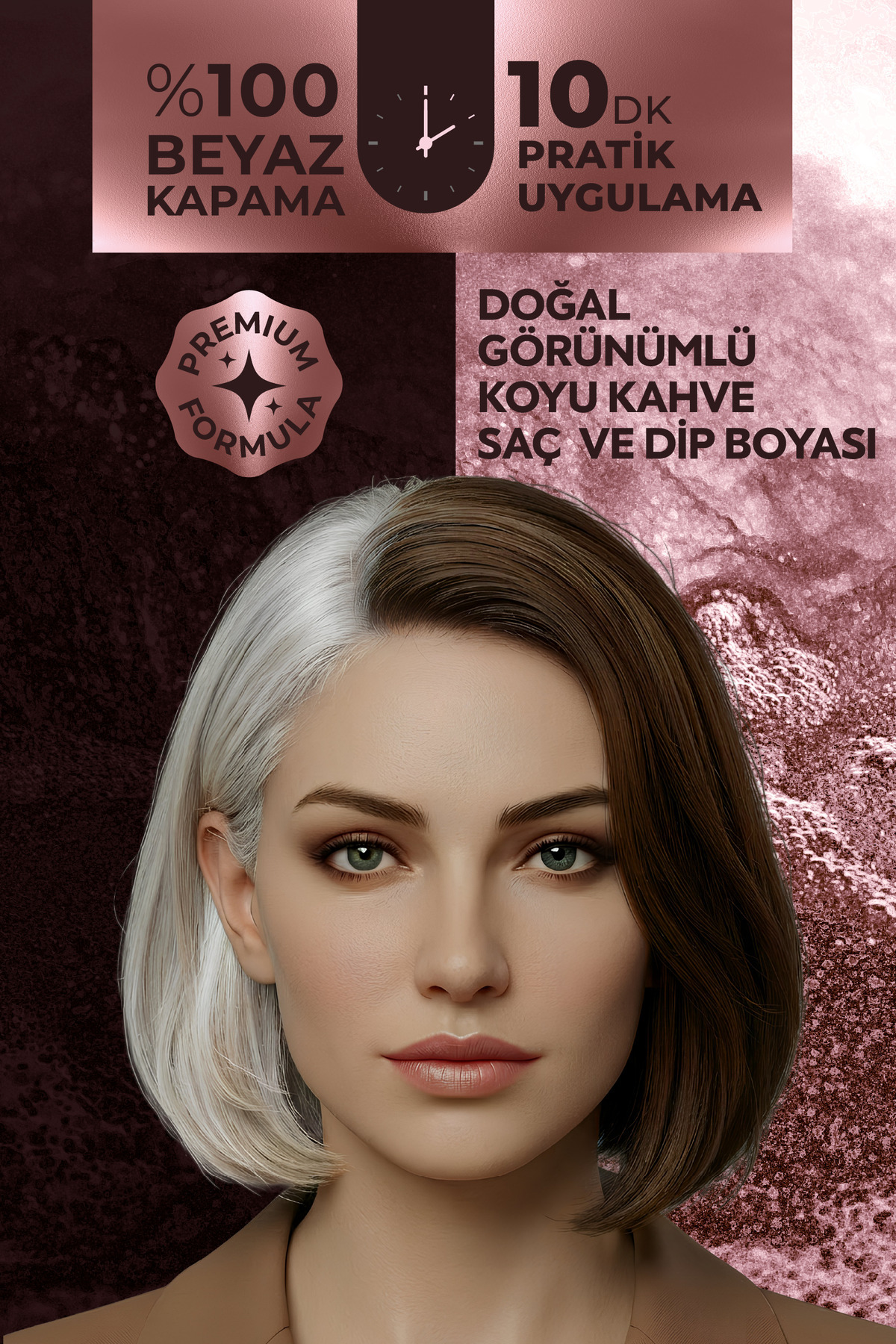 Expert Woman Brown Hair Color / Koyu Kahve / Kadınlara Özel Yeni Formül / Doğal Görünüm - Ürün görseli