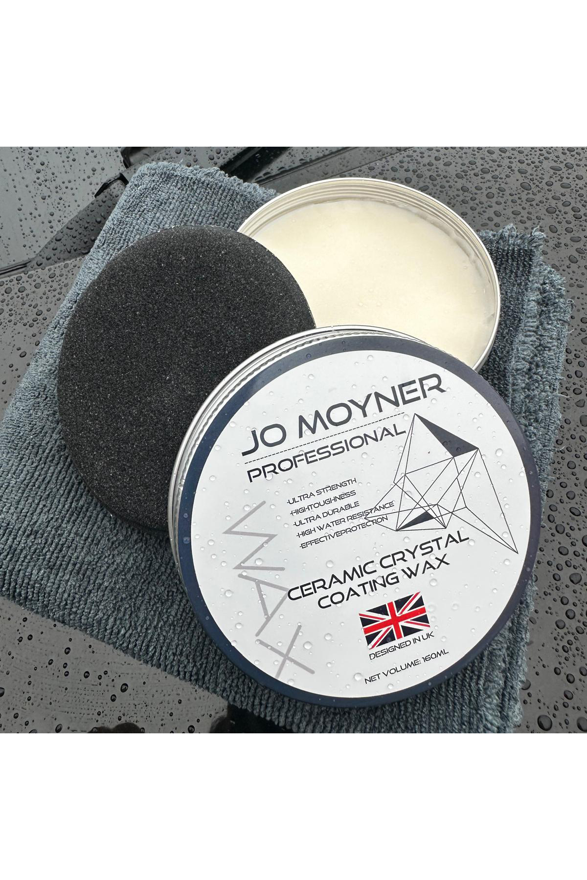 Jo Moyner Seramik Katkılı Wax Krem Cila 160ml Wax Aplikatörü Jo Moyner Seramik Katkılı Wax Krem Cila 160ml Wax Aplikatörü