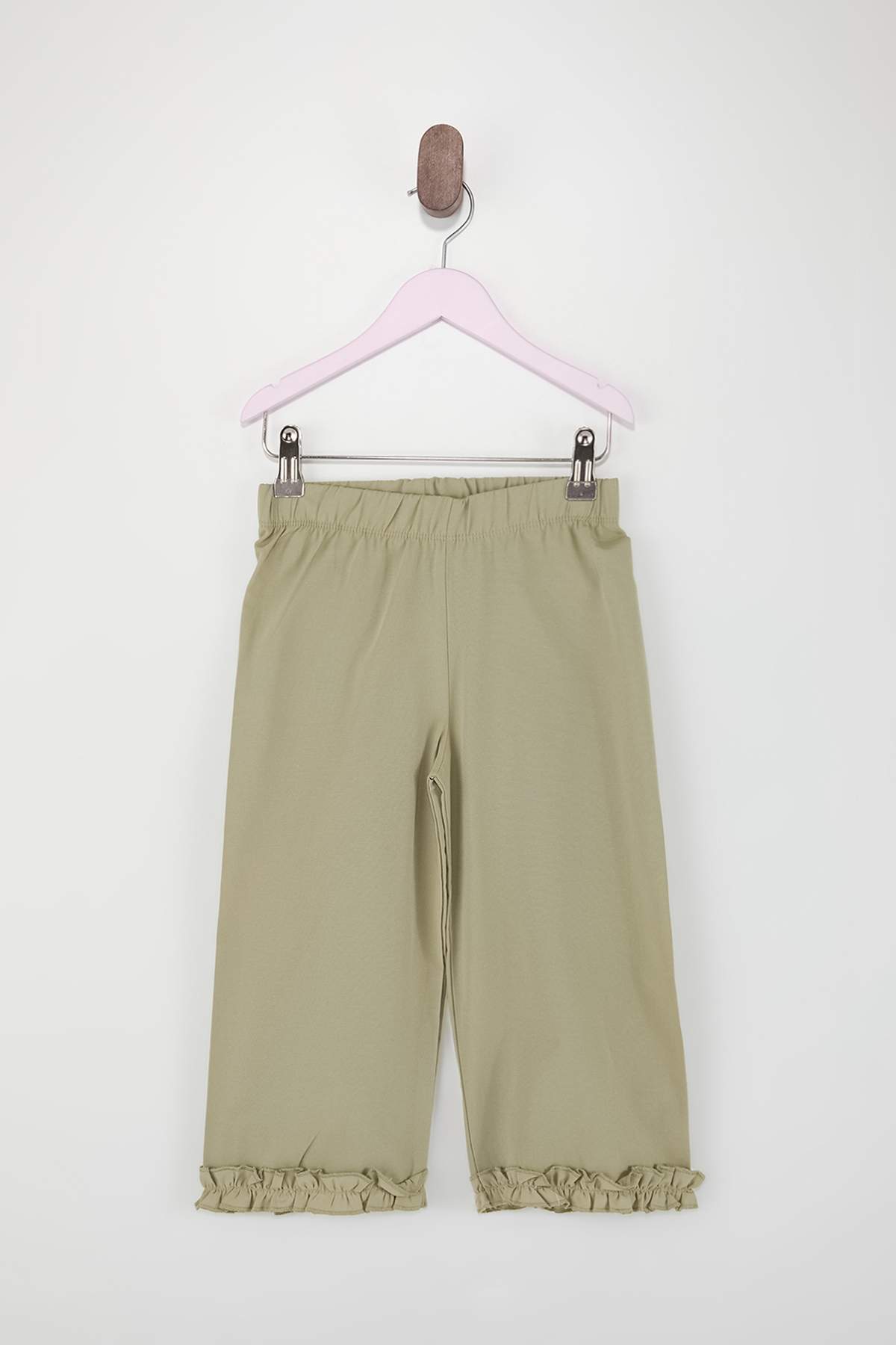 Trendyolmilla  Mint Fırfır Detaylı Kız Çocuk Düz Dokuma Bayramlık Alt - Üst Takım TKDSS26AU00021 - Görsel 5