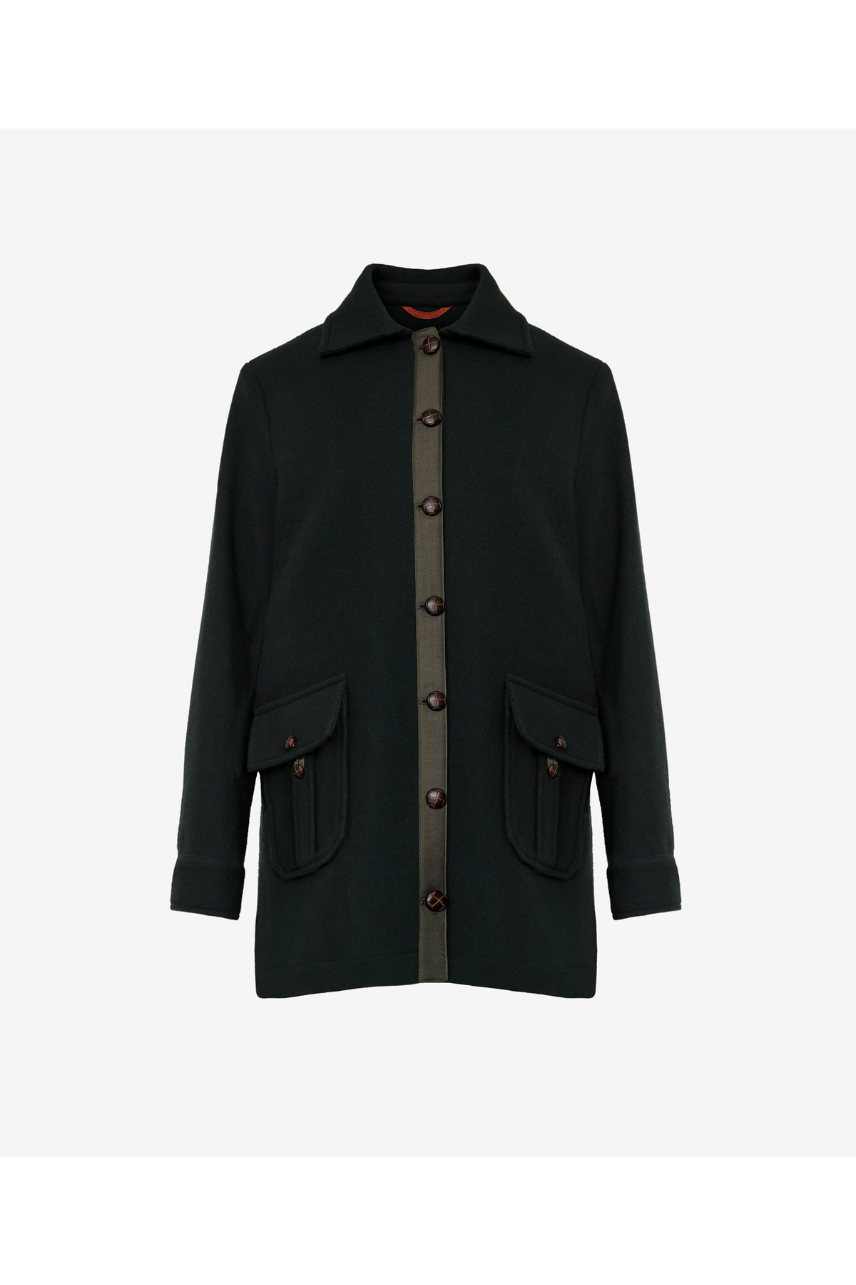 Yargıcı  Kısa Gömlek Yaka Palto - Görsel 6
