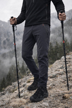 Longberg Erkek Kışlık Içi Polarlı Rüzgar Geçirmez Softshell Pantolon Prs-1779