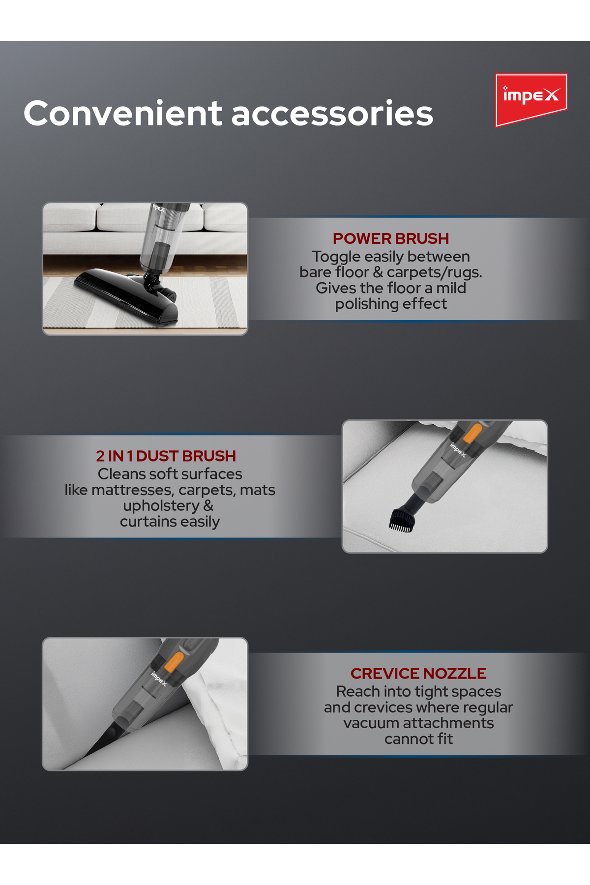 مكنسة كهربائية VC 4702 خفيف 3 في 1 بقوة 800 واط مع...