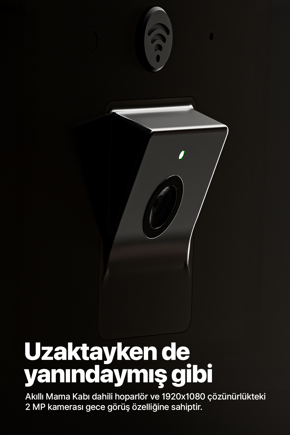 Xenon Smart Akıllı Kedi Besleme Set Kamera Çelik Kase Sesli Kedi Mama Kabı, Otomatik Kablosuz Su Pınarı Şarjlı fotoğrafı 6 (önizleme)