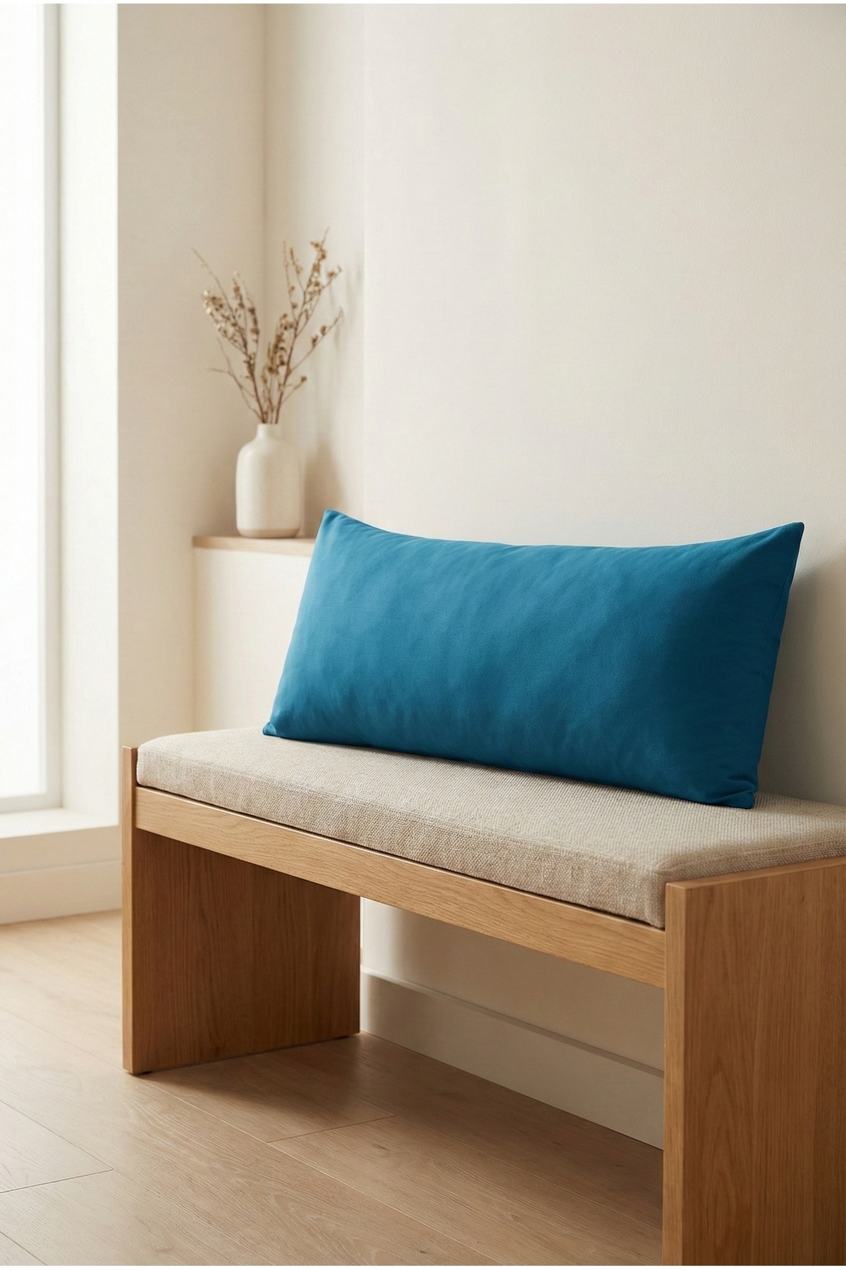 NESCO Dolgun Yan Yatış Hamile Yastığı Ve Dekoratif Uzun Yastık 40x120 - 1400gr fotoğrafı 5 (önizleme)