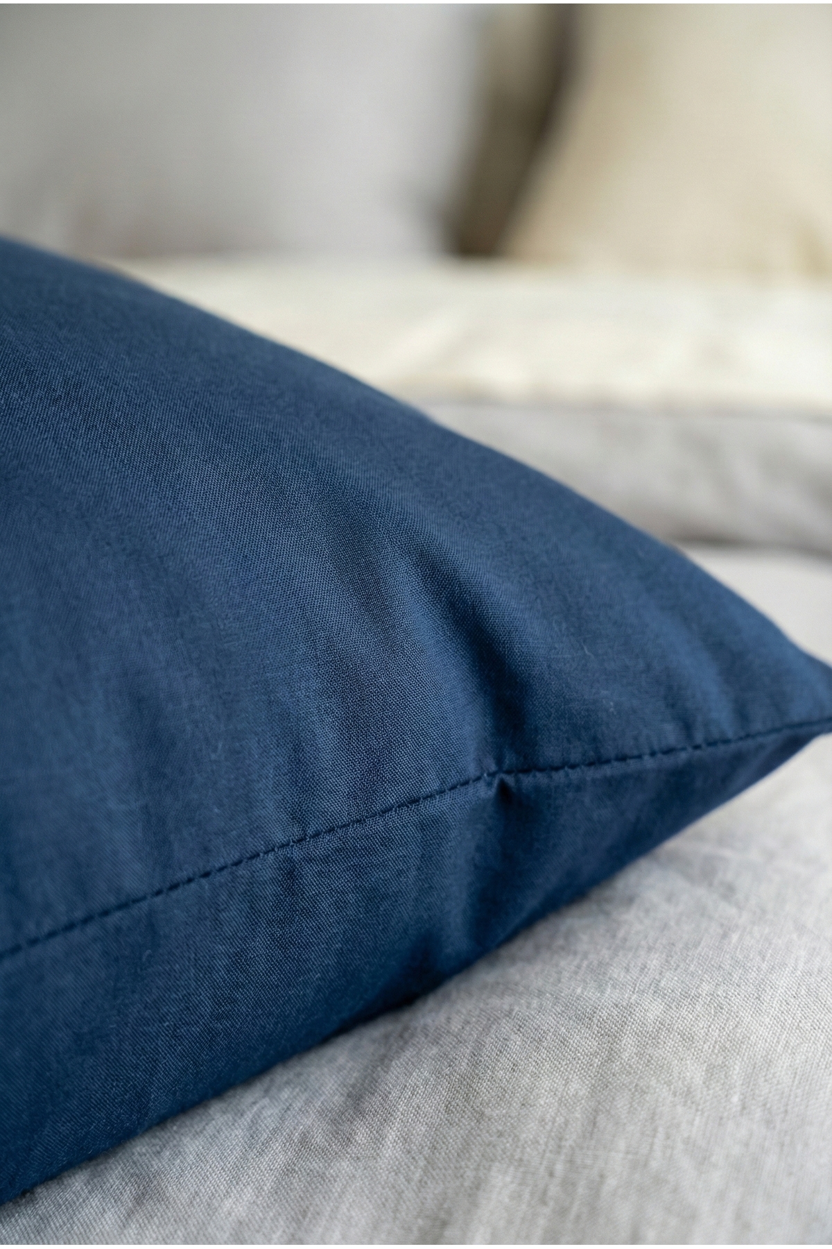 NESCO Dolgun Yan Yatış Hamile Yastığı Ve Dekoratif Uzun Yastık 50x150 Çift Kişilik Yatak Yastığı- 2200gr fotoğrafı 4 (önizleme)