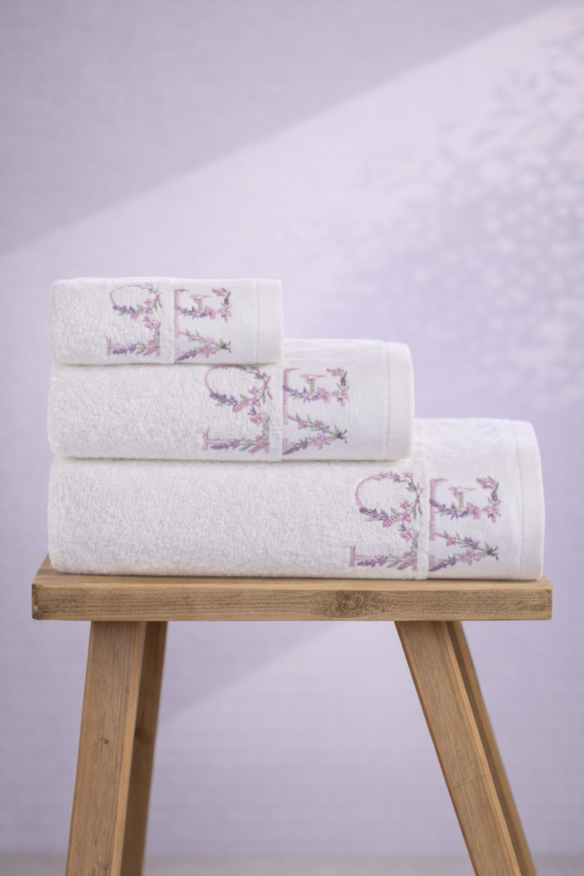Love 3-Piece Towel Set 100% Cotton Bathroom Set with Box Dowry Set Luxury Bath Towel