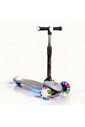 PRO Toys Işık/Ledli Üç Teker Yükseklik Ayarlanabilir ve Katlanabilir Fren Sis...