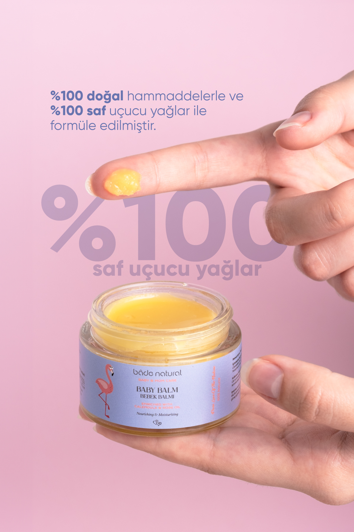 Bade Natural Besleyici Ve Rahatlatıcı %100 Doğal Bebek Balmı 50 ml fotoğrafı 5 (önizleme)