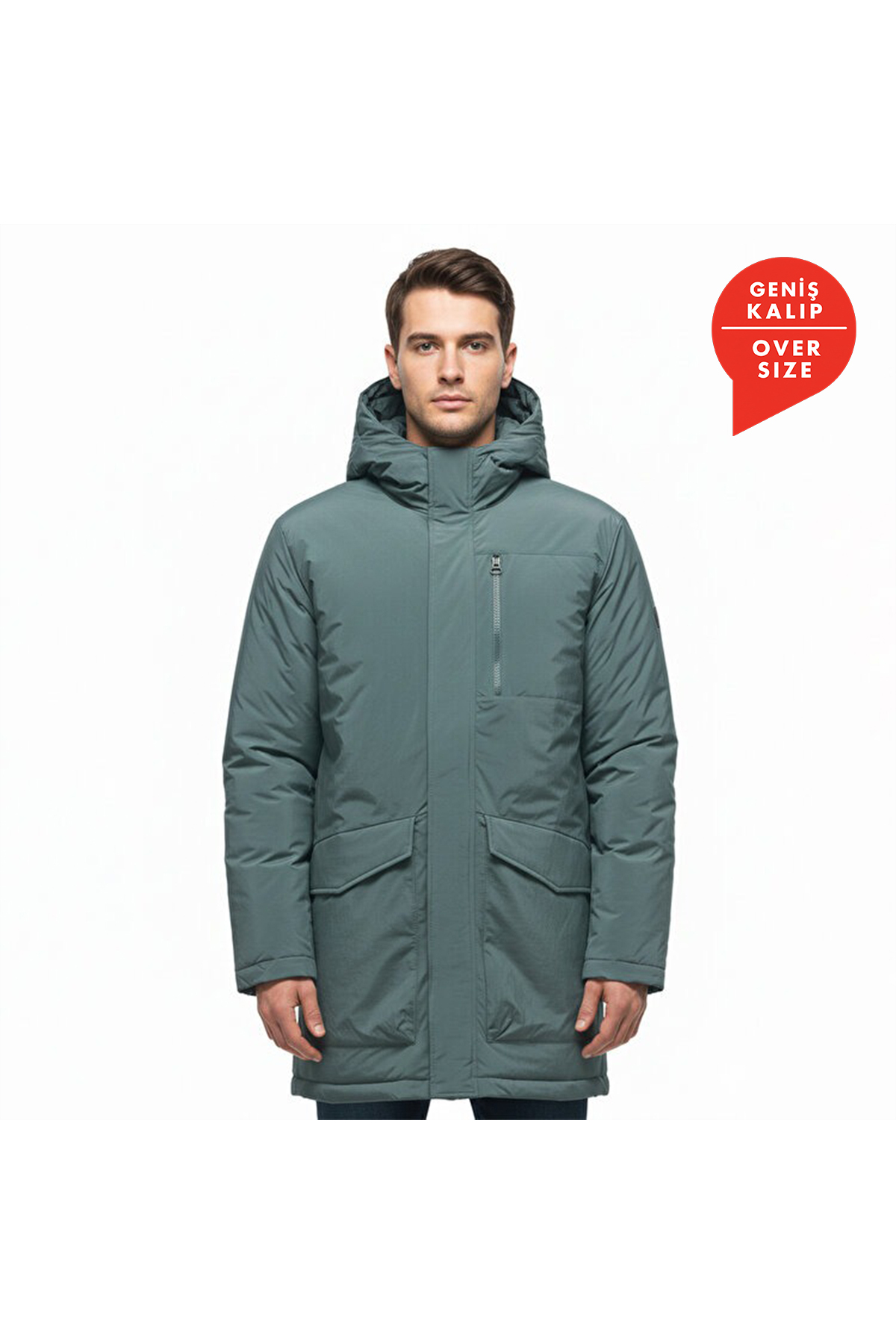 Only & Sons Only&Sons Global Erkek Yeşil Kapüşonlu Ceket