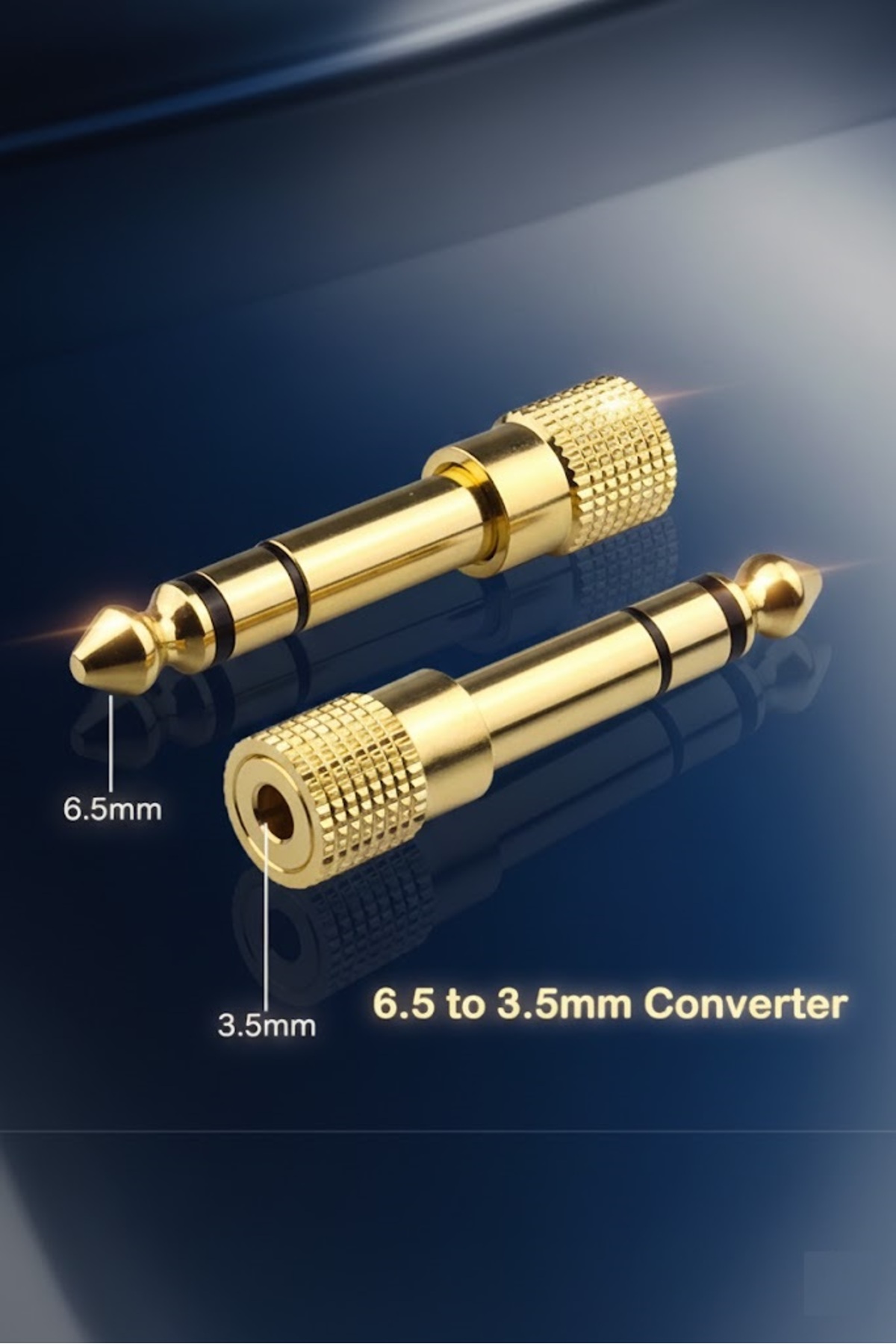 Derwell 6.35mm Mikrofon Amplifikatör Kulaklık İçin 3.5mm Jack