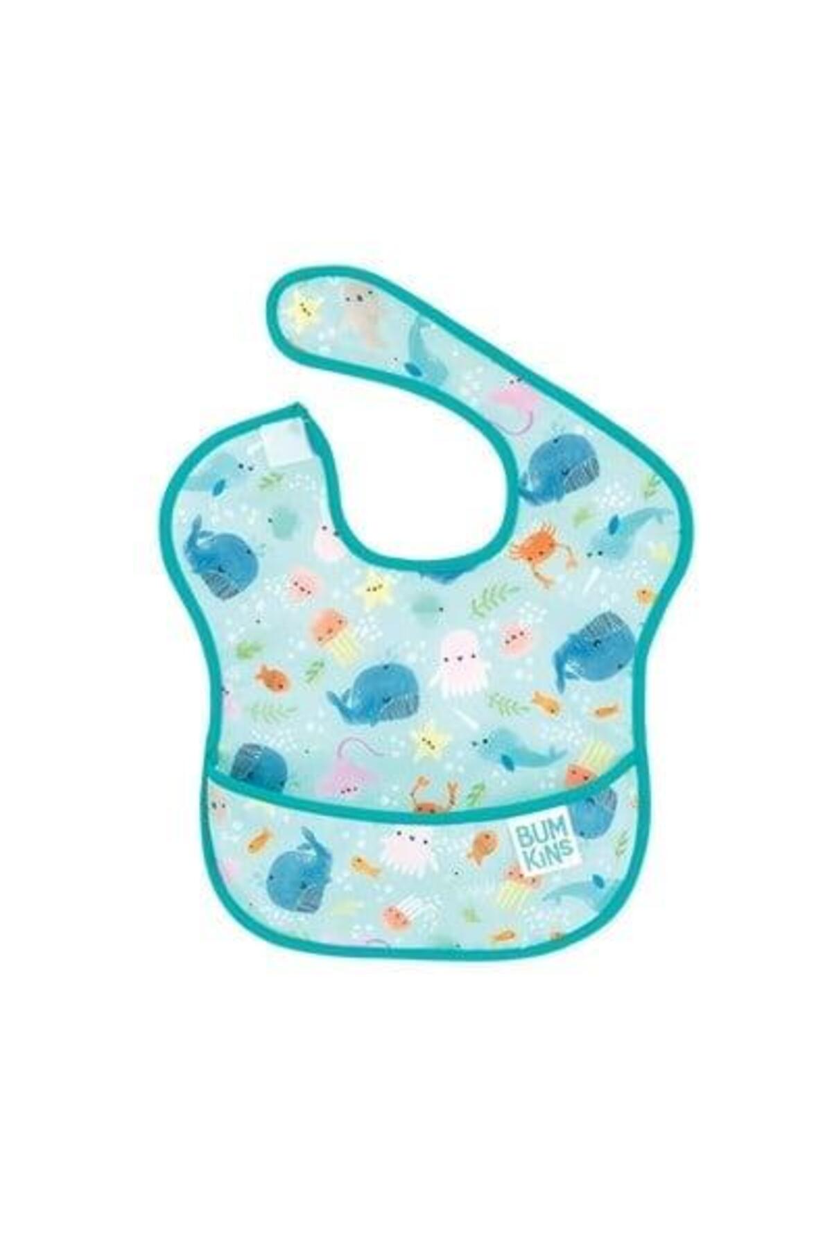Bumkins Superbib Önlük (6-24 ay) Ocean Life fotoğrafı 3 (önizleme)